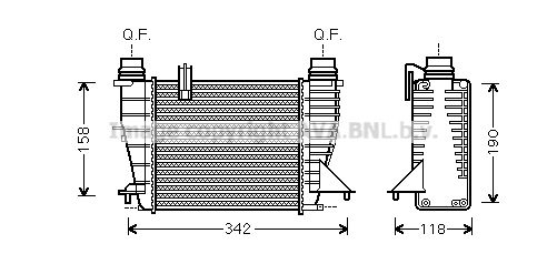 AVA QUALITY COOLING Starpdzesētājs RT4553